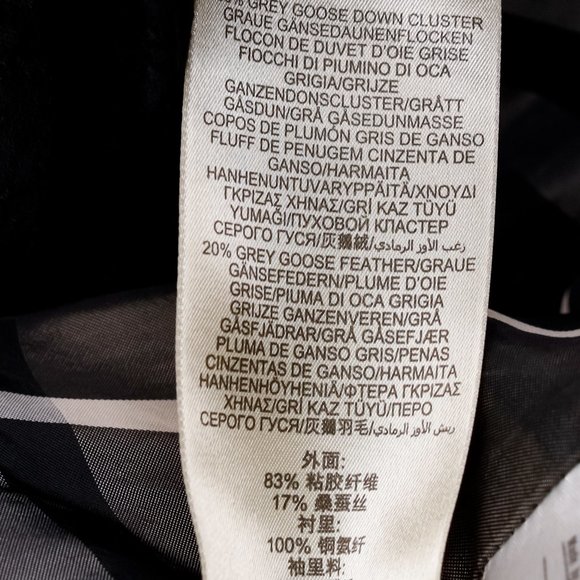 Burberry Black Silk Velvet Puffer Jacket - Picture 13 of 16